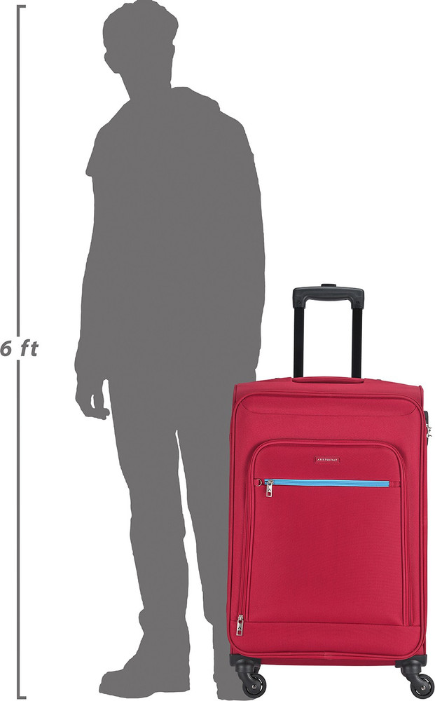 ARISTOCRAT NILE 4W EXP STROLLY 76 BRIGHT RED Expandable Check in Suitcase 4 Wheels 29 inch Red Price in India Flipkart