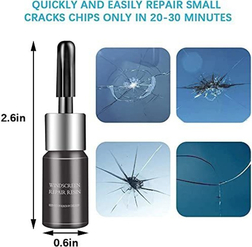 Cracks'Gone Glass Repair Kit, Windshield Crack Repair kit, Automotive Glass  Nano Repair Fluid Kit for various crack