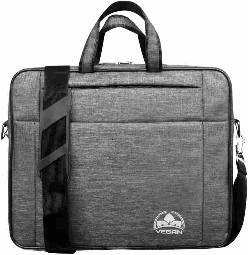 Black Cotton Office Laptop Bag