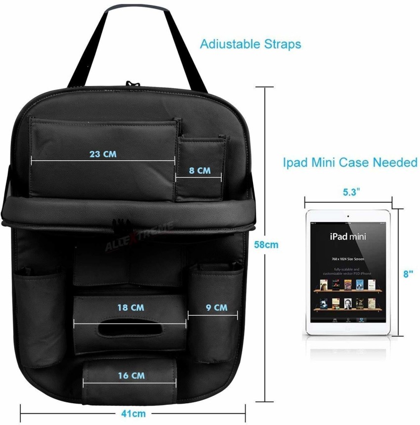 Eyuvaa Car Seat Back Organizer with Foldable Dining Table Tray Multipocket  Trunk Organizer Price in India - Buy Eyuvaa Car Seat Back Organizer with  Foldable Dining Table Tray Multipocket Trunk Organizer online