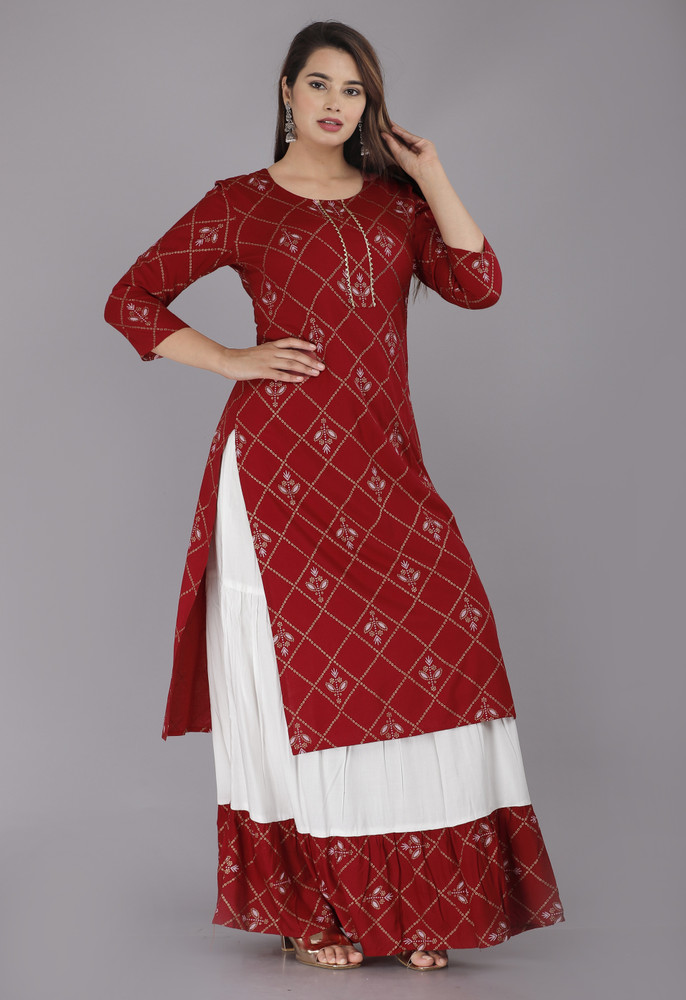 Top 153+ long skirt with kurti flipkart super hot netgroup.edu.vn