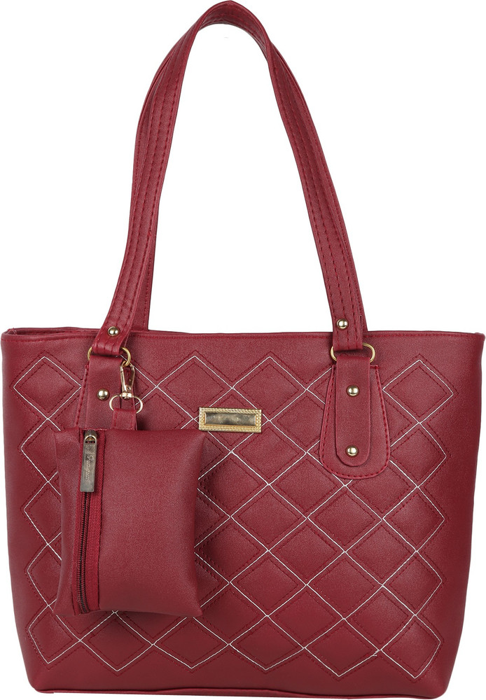 Buy FOTON Women Maroon Shoulder Bag Maroon Online Best Price in India Flipkart