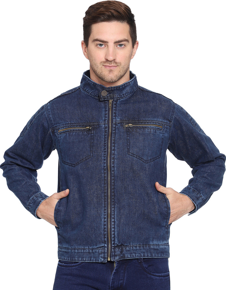 Denim jacket cheap with zipper sleeves