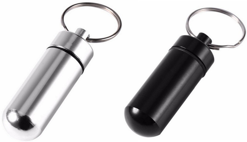 AlexVyan 2 Pcs Waterproof Medicine Case Aluminum Pill Storage Holder Keychain Medicine Dispenser Price in India Buy AlexVyan 2 Pcs Waterproof Medicine Case Aluminum Pill Storage Holder Keychain Medici...