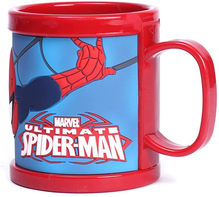 Ramson 3D Embossed Spiderman Drinking Gift for Kids Plastic Coffee