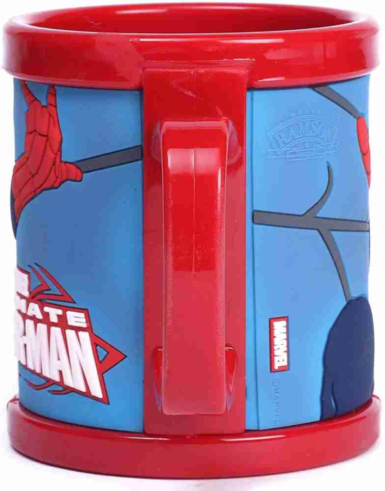Ramson Milk Mug for Kids, Spiderman Design Stainless Steel Drinking Mug  Colour Print 200ml
