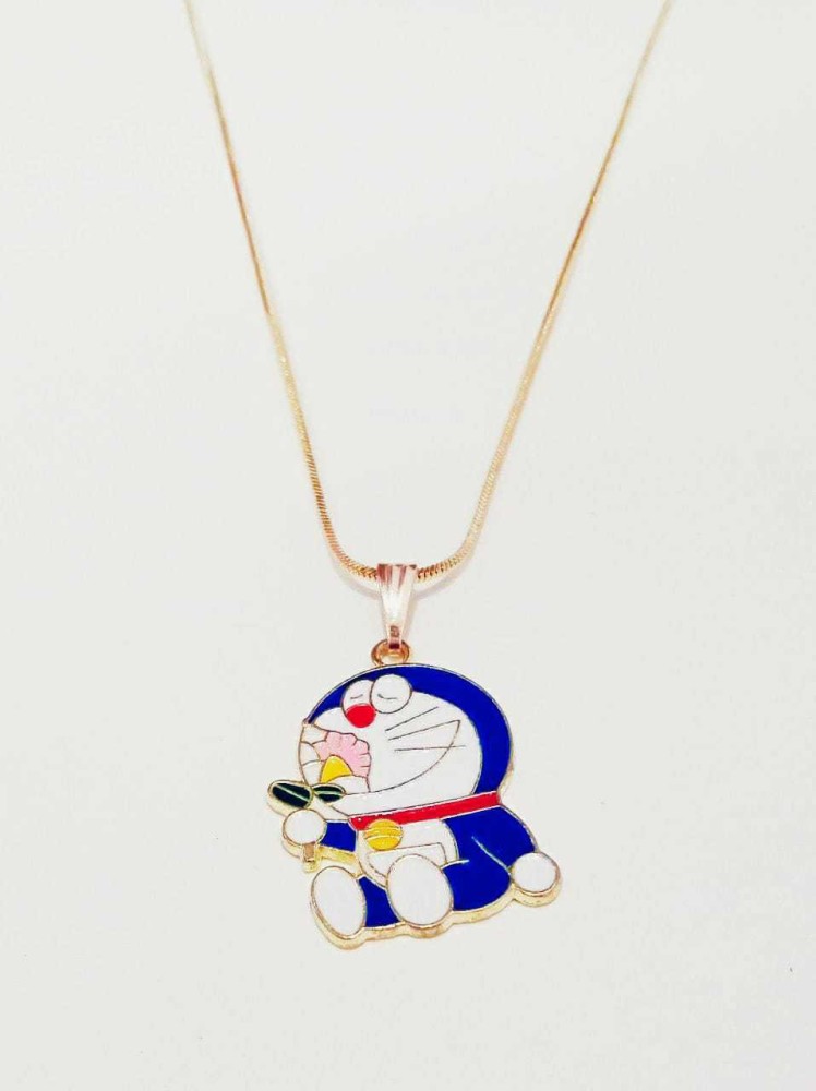 1pc Stainless Steel Necklace With Cartoon Character Pendant For