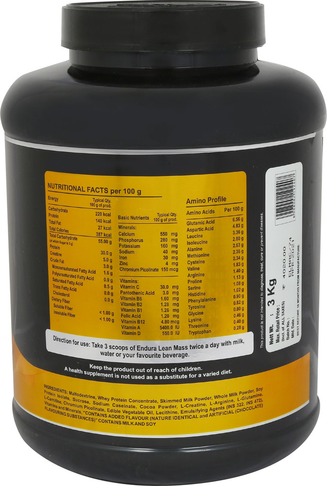 Endura Advanced Lean Mass Gainer Review on Sale www simpleplanning net
