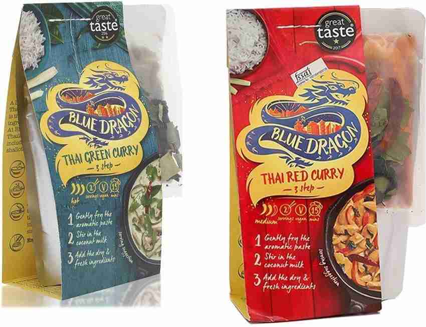 Red dragon store thai green curry