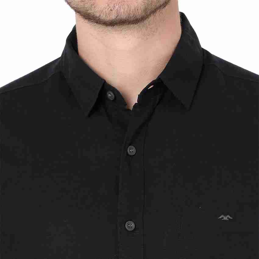 Buy Black Slim Fit Casual Shirt Online at Muftijeans