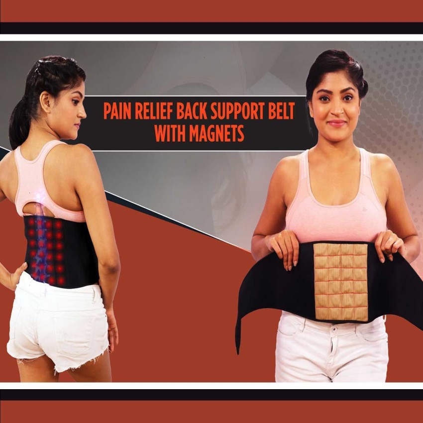Self Heating Magnetic Back Pain Support Lower Lumbar Brace Belt Strap  Magnets