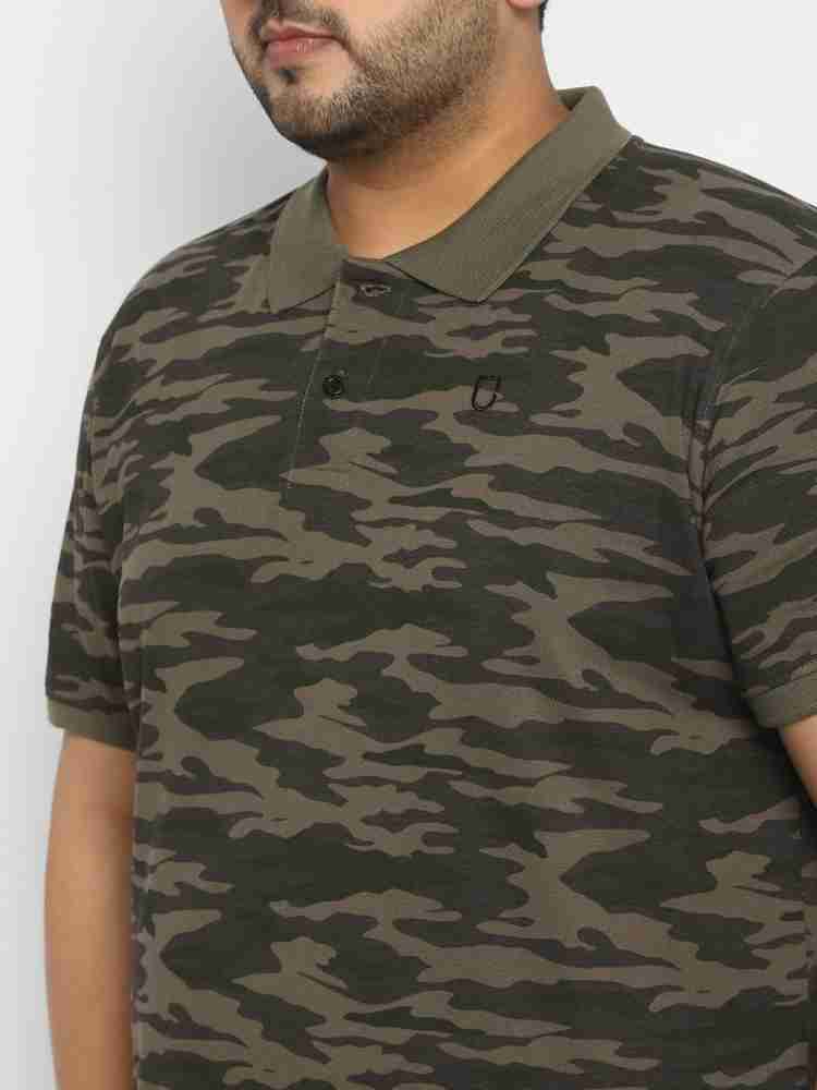 Military Camo Polo T-Shirt Men - Army Camouflage Polo Tee