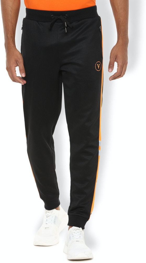VAN HEUSEN Striped Men Black Track Pants Buy VAN HEUSEN Striped