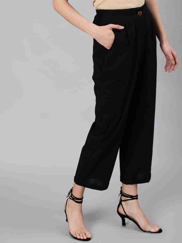 Jaipur Kurti Women Black Trousers