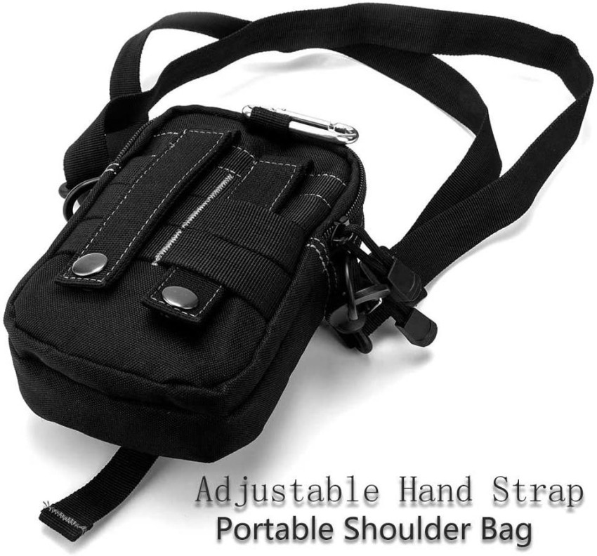 Tactical Molle Pouch Bag - EDC Utility Gadget Waist Bag Pack- Camping  Hiking Outdoor Gear - Cell Phone Holster Holder - Black