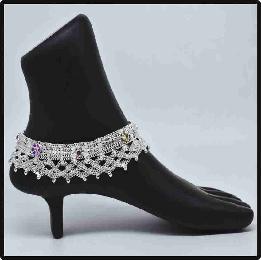 Broad 2025 silver anklets