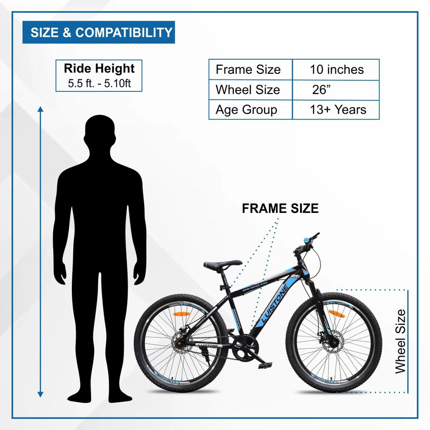 Bike frame 18 inch height on sale