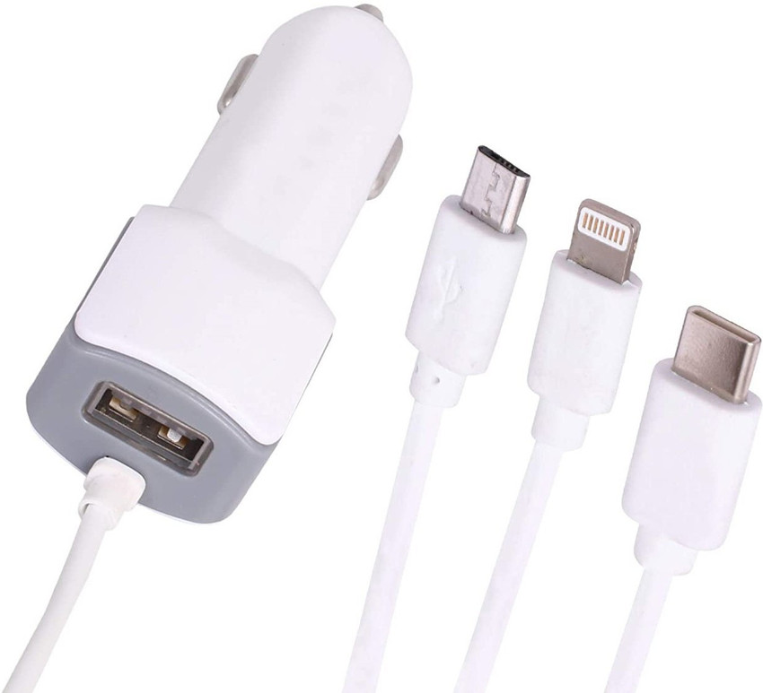 mykat Lightning Cable 1 m Car Charger Multipin Type C android