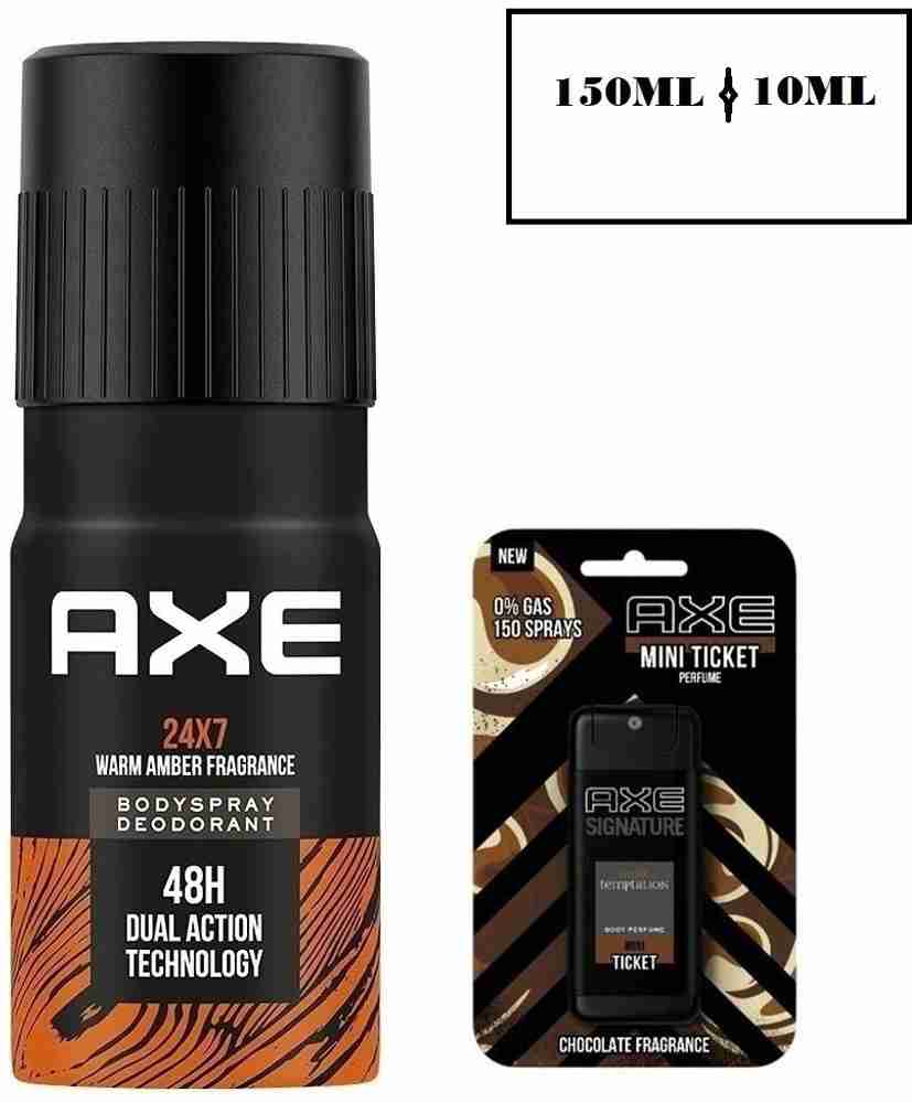 AXE 1 24X7 BODY SPRAY DEODORANT 150ML 1 DARK TEMPATION TICKET