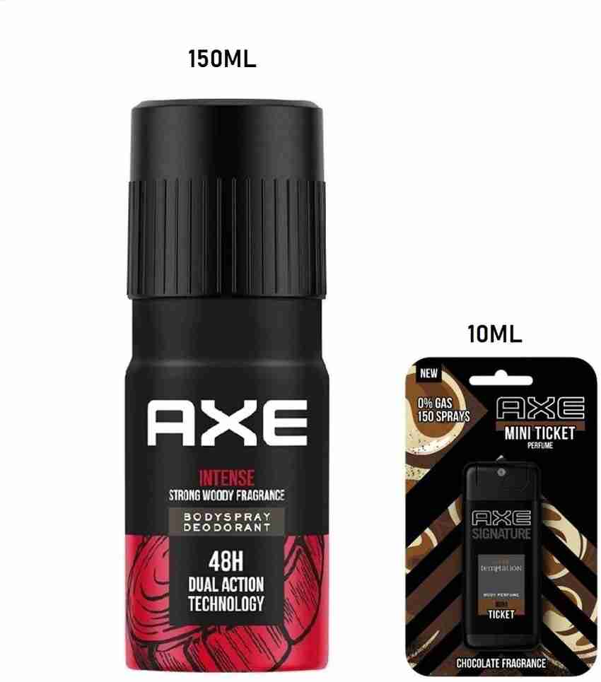 AXE 1 INTENSE BODY SPRAY DEODORANT 150ML AND 1 DARK TEMPATION