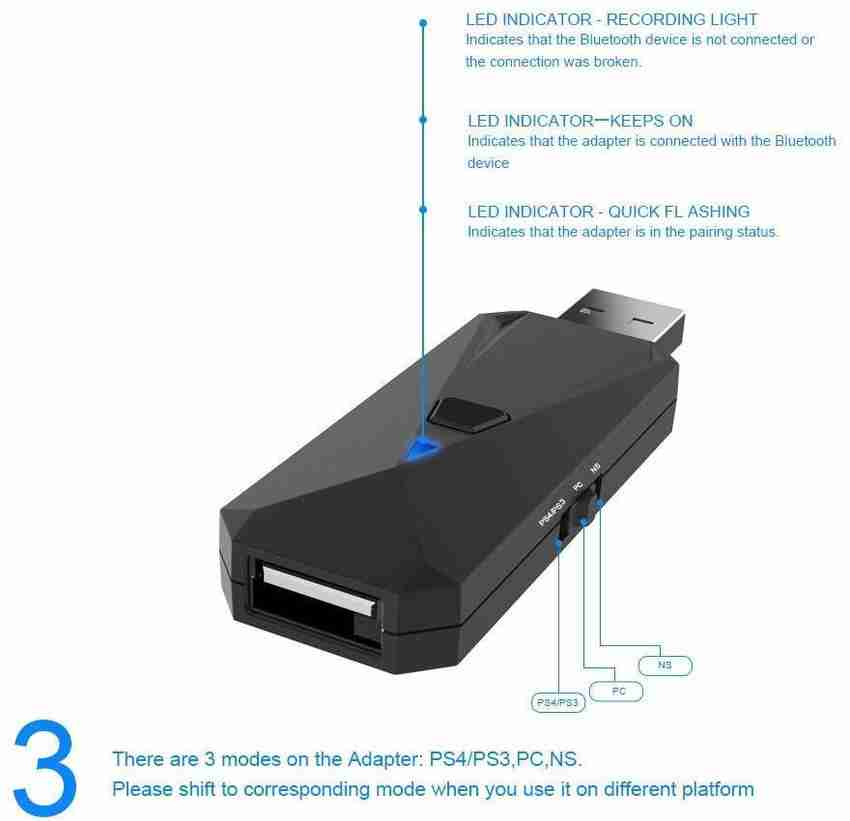Pc controller adapter ps4 on sale