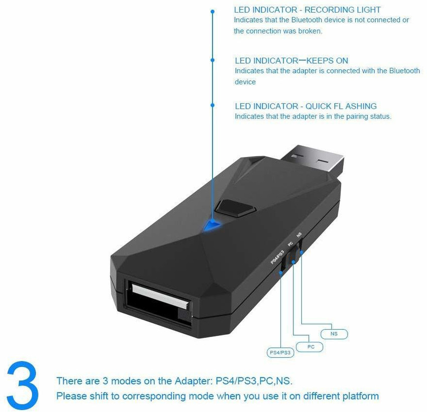 Bluetooth adapter for switch clearance