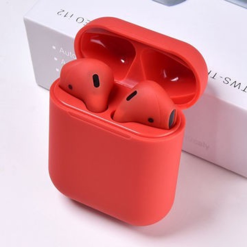 SAIANSH ENTERPRISES Bluetooth headset Inpods i12 TWS Red