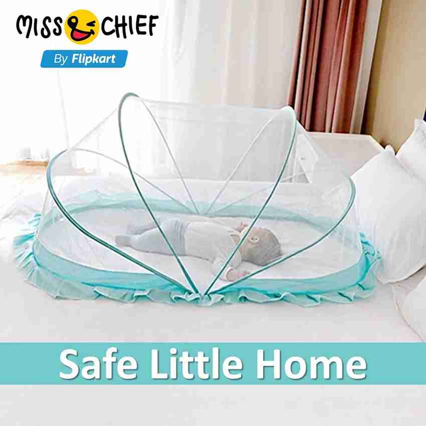 Miss Chief Nylon Infants Baby Bed Portable Folding Crib Mosquito