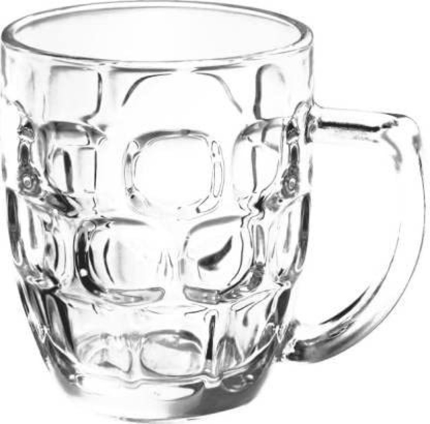 Treo Cascade Transparent Glass Beer Mug, 2 pcs