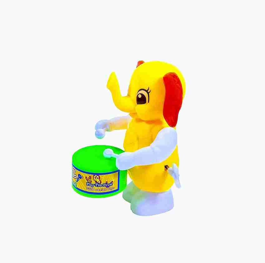 PRIMEFAIR Elephant Drummer Toy Dancing Action With Drumming for