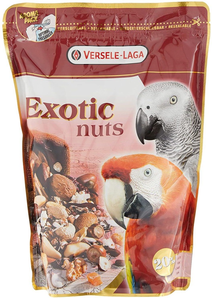 Versele -Laga exotic nut 750 grm parrot treat food Nuts 0.75 kg Dry Adult  Bird Food Price in India - Buy Versele -Laga exotic nut 750 grm parrot  treat food Nuts 0.75