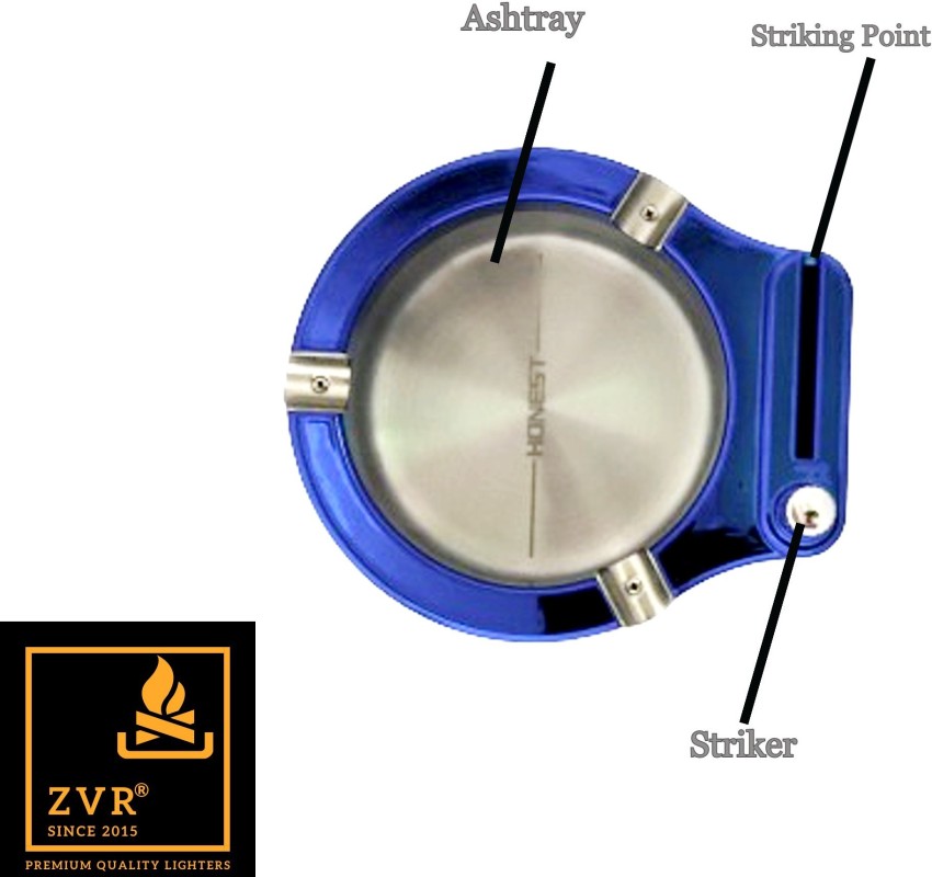 ZVR 3 in 1 Ashtray match Stick Lighter Waterproof Cigarette Flint