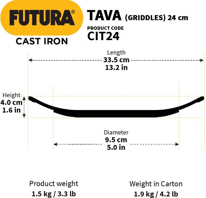 Futura Tava - Concave - 22cm - AT22