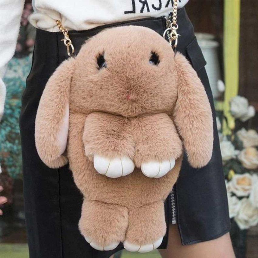 Fluffy outlet sling bag