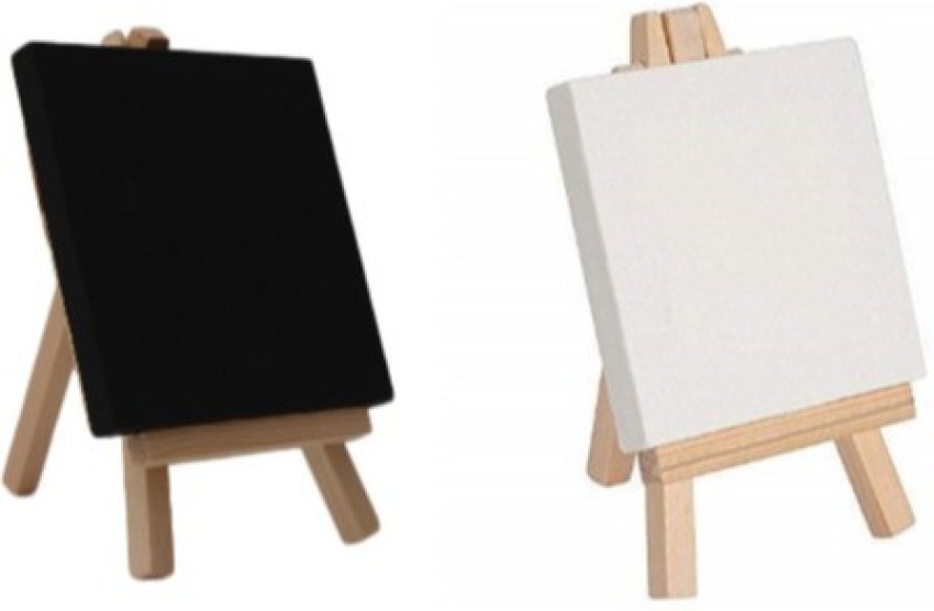 6/12pcs Artists 6 Inch Mini Easel +4Inch X4Inch Mini Canvas Set
