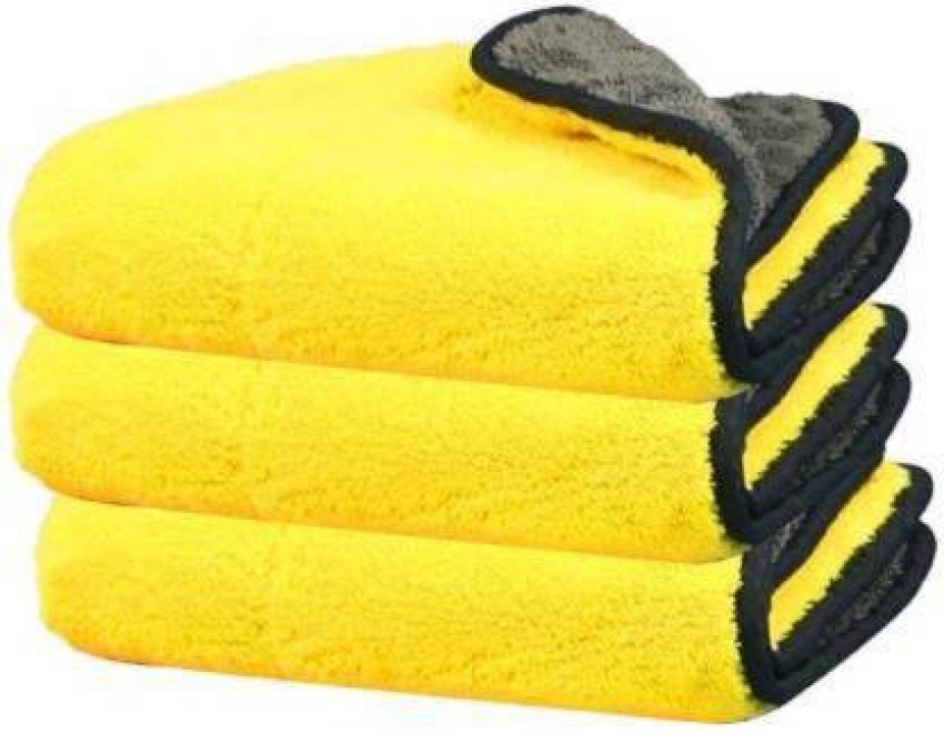 Yellow Microfiber Cloth 800gsm, For Car Cleaning, Size: 40x40 at Rs 82 in  Delhi
