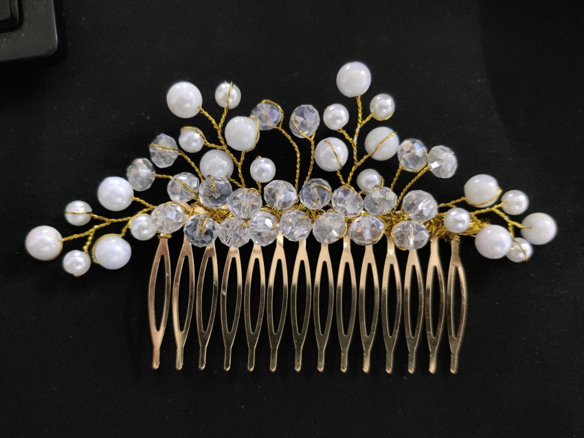 MYYNTI Woman Metal Pearl Hair Claw Clip Hair Accessories Hairpin  Hairdressing for Wedding Party Gift Set Golden_color(4 PCS) Hair Claw Price  in India - Buy MYYNTI Woman Metal Pearl Hair Claw Clip