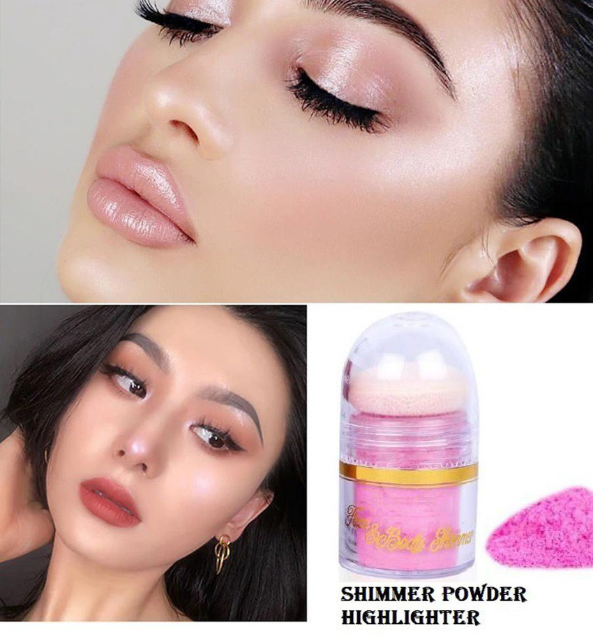 Shimmer powder puff deals
