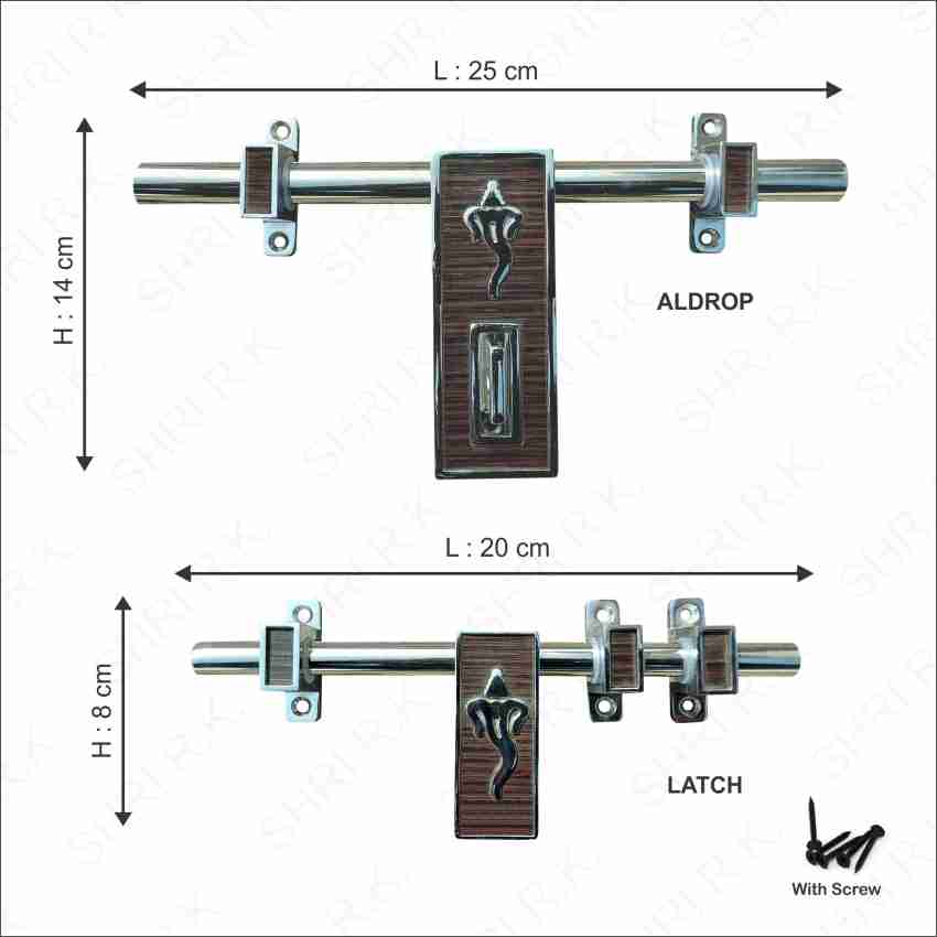 Shri R K Antique Finish Brass Door Accessories Fittings Kit Aldrop Set with  Screws Design 10 Zinc Door Handle Price in India - Buy Shri R K Antique  Finish Brass Door Accessories