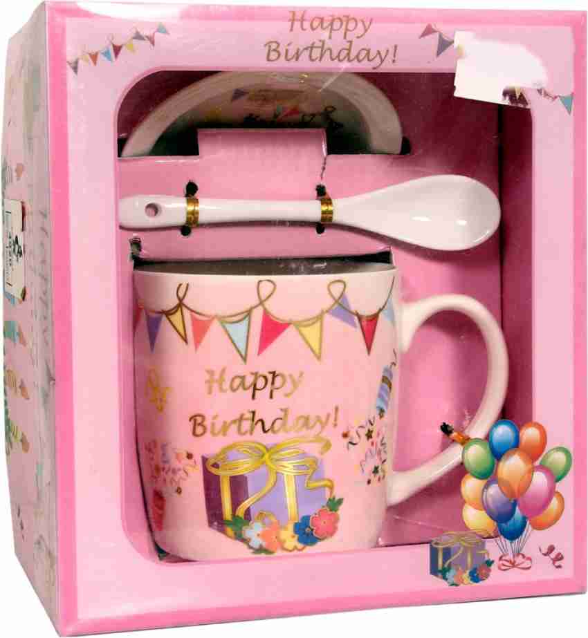 Lucky Coffee Mug With Lid Spoon And Gift Box Birthday Gifts - Temu United  Arab Emirates