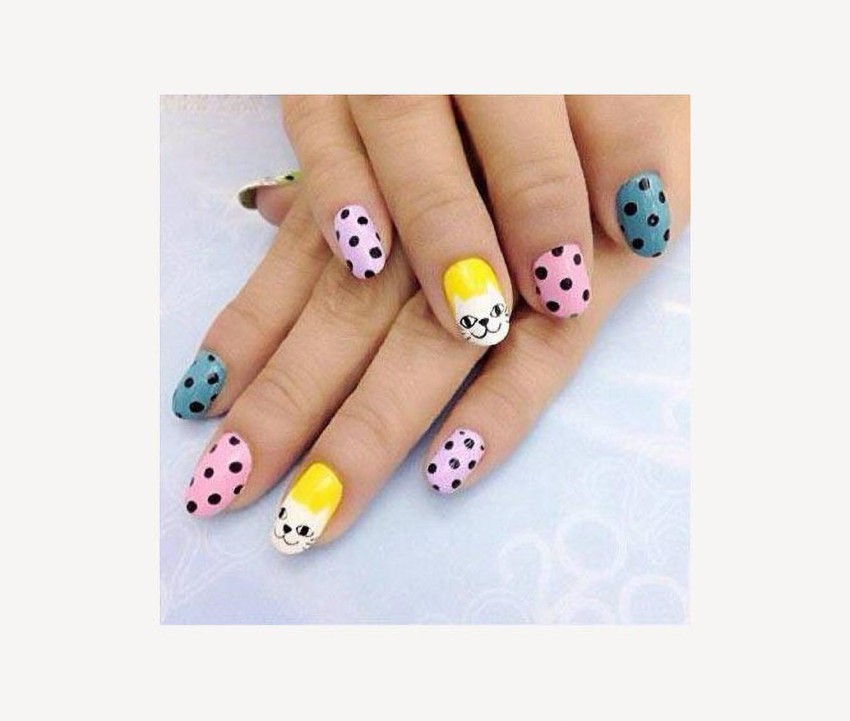 62 Most Trending Nail Art Designs For Short Nails – 2024 | Rainbow nails,  Rainbow nail art, Rainbow nails design