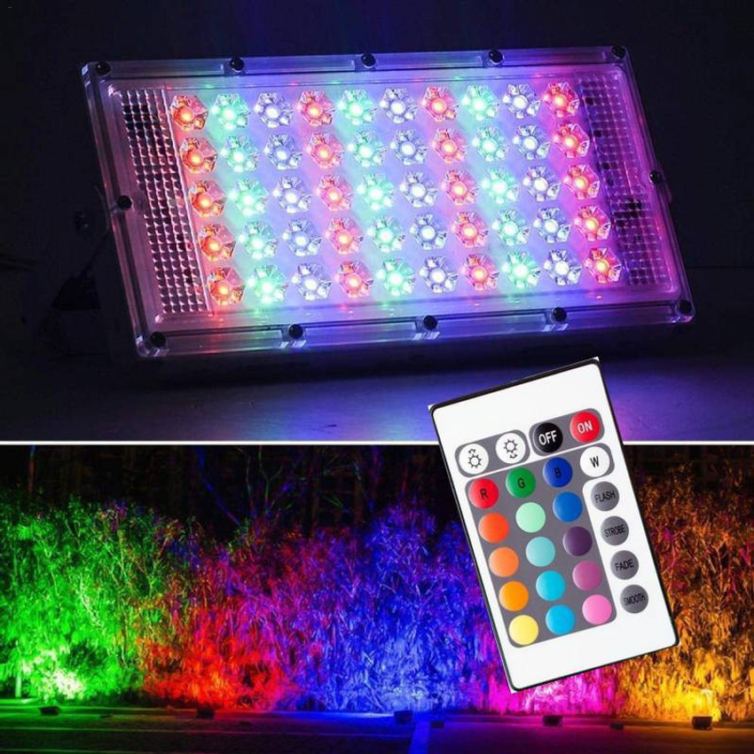 Hiru LED BRICK LIGHT - 50W RGB LED Brick Light (Mini Party Light) Remote  IP65 LED Flood Light Flood Light Outdoor Lamp Price in India - Buy Hiru LED  BRICK LIGHT 