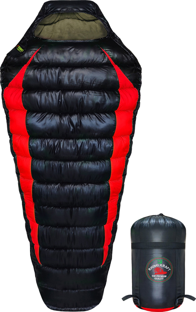 RHINOKraft Rider Black Red Mummy Shape Extra Large Size for Camping in Winter Sleeping Bag Flipkart