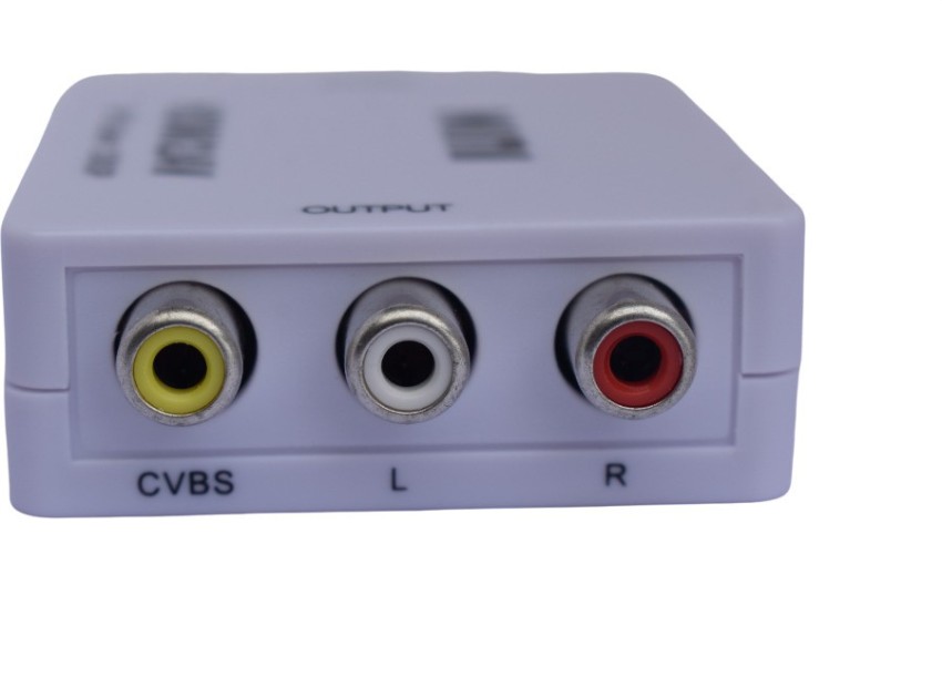 Kebidu Hd 1080p Hdmi-compatible To Rca Converter Av/cvsb L/r Video