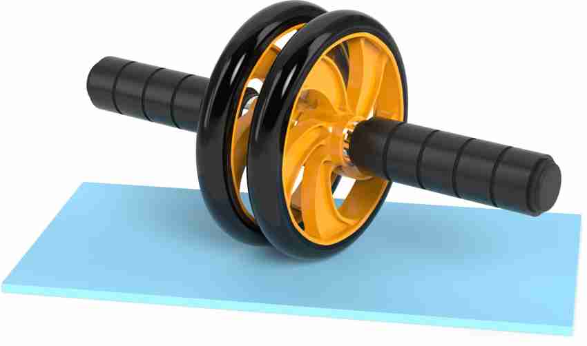 Manogyam 4 Wheels Power Wheel Triple Abdominal Roller Abs Workout