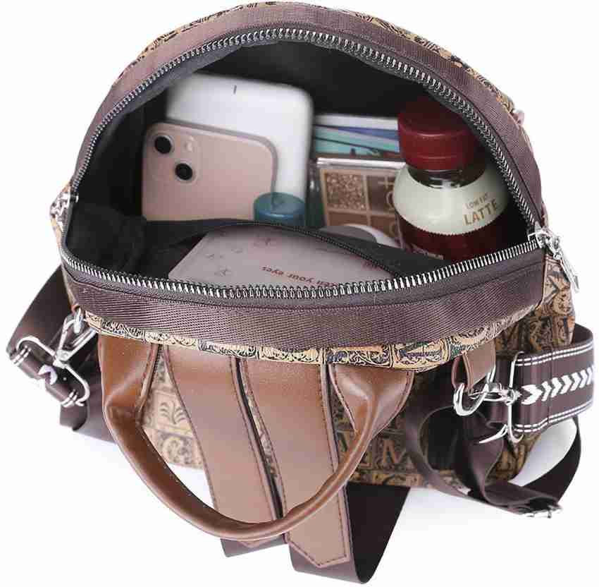 9 Inch Mini Vintage Leather Crossbody Sling Bag Teen Boys Girls