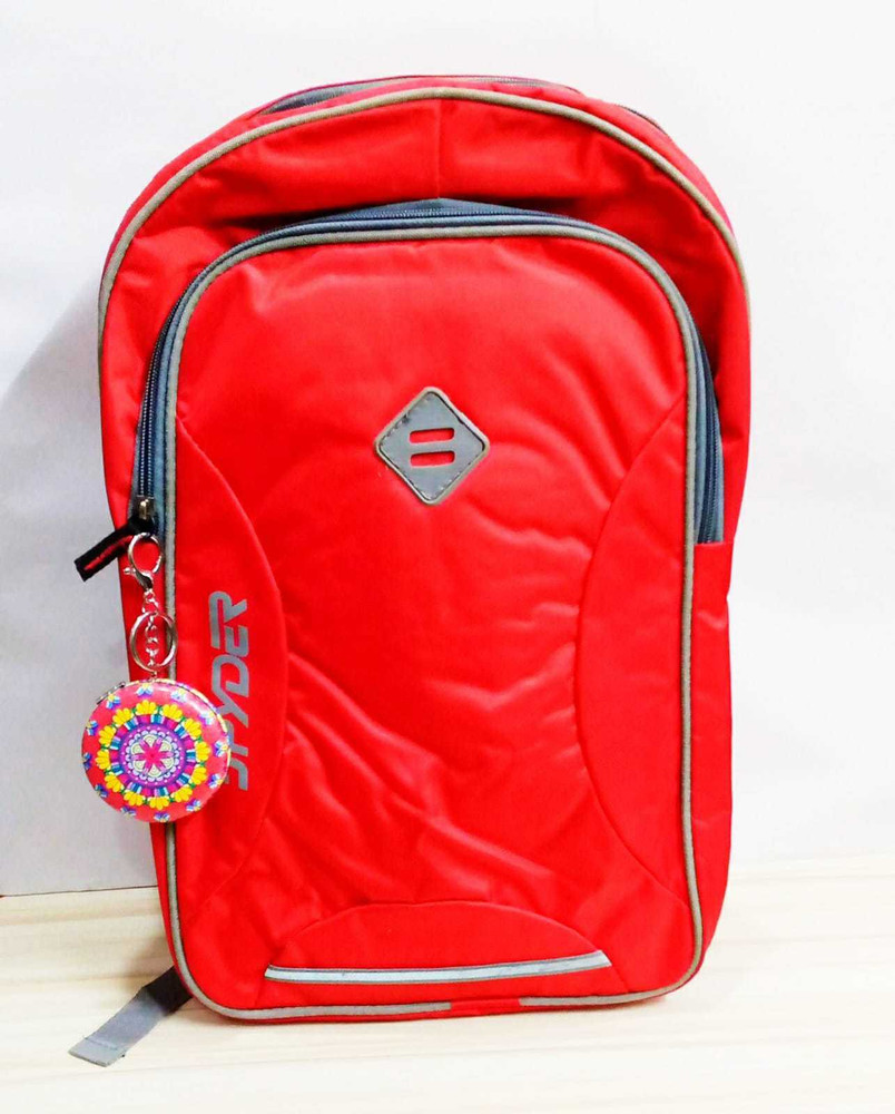 Style My Home Premium School Bag for Kids upto 12th Class with Mirror Keychain Office Bag 18 L Backpack Red Price in India Flipkart
