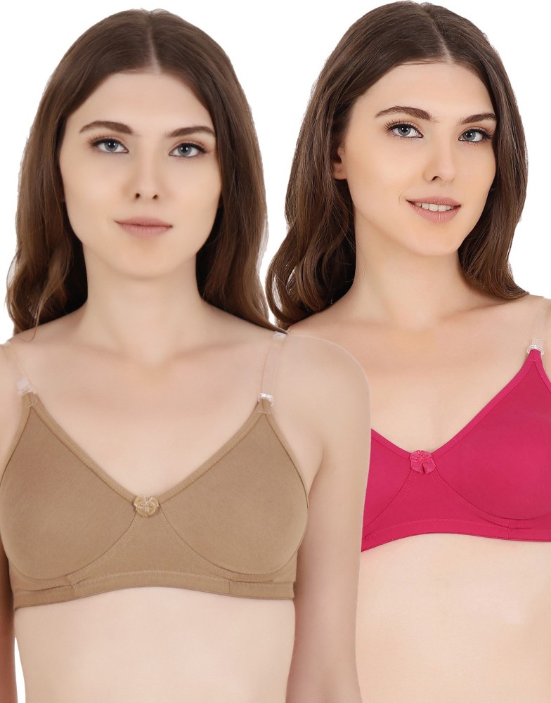 Floret Women's Full Coverage With Non Padded & Non-Wired Transparent Strap Multiway  Bra Women T-Shirt Non Padded Bra - Buy Floret Women's Full Coverage With Non  Padded & Non-Wired Transparent Strap Multiway