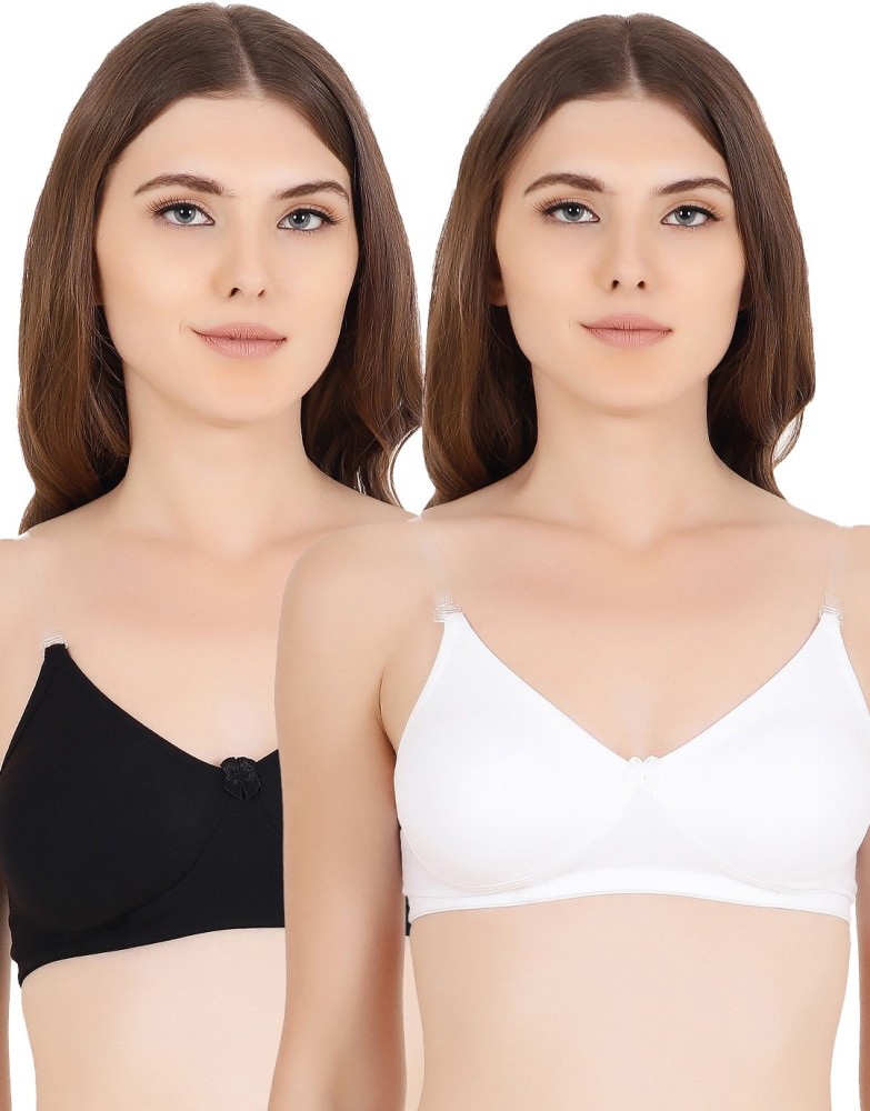 Floret Women's Full Coverage With Non Padded & Non-Wired Transparent Strap Multiway  Bra Women T-Shirt Non Padded Bra - Buy Floret Women's Full Coverage With Non  Padded & Non-Wired Transparent Strap Multiway