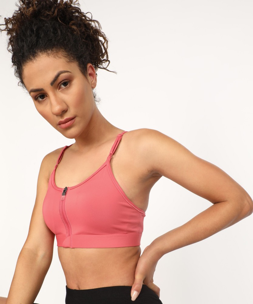 Women's Lightly Padded Sports Bra(Pink)